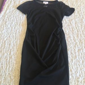 NWT Motherhood Maternity Black Dress Mesh Small